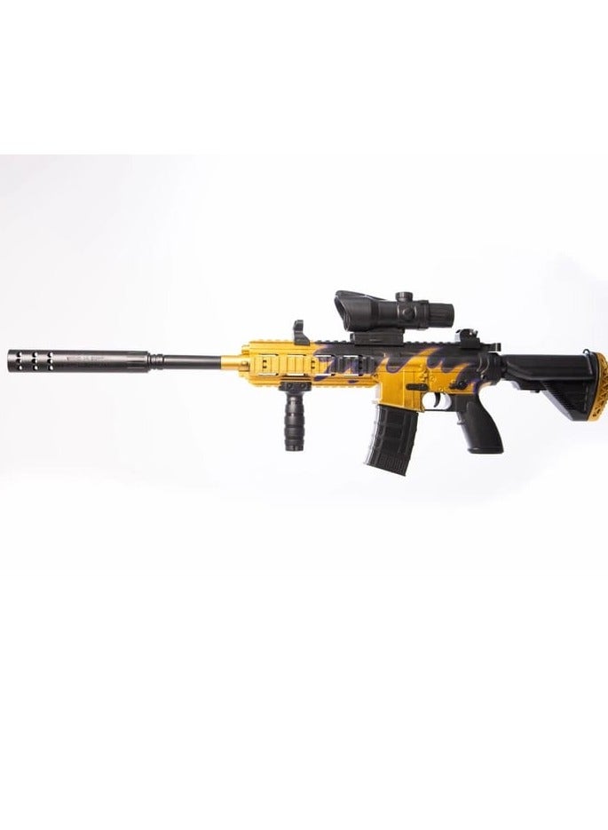 بلاستر كرات الجل M416 برسومات جرافيتي للأطفال - لعبة إطلاق رصاص ناعمة مع إطلاق نار بعيد المدى، منظار تكتيكي، وإكسسوارات - Image 2